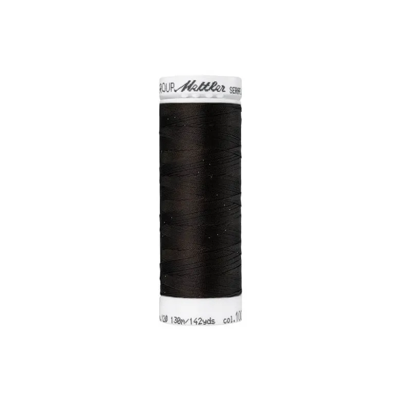 Fil à coudre élastique Seraflex Ebène - Mettler - 130m