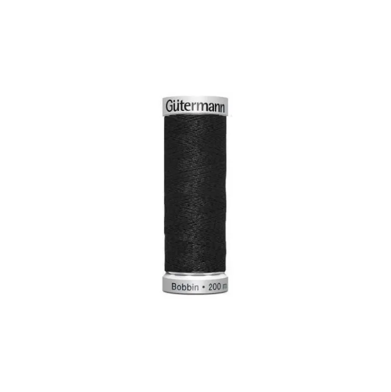 Fil de canette NOIR Gutermann 200 m - N°1005