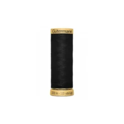 Fil de coton Gütermann 5201 - Noir