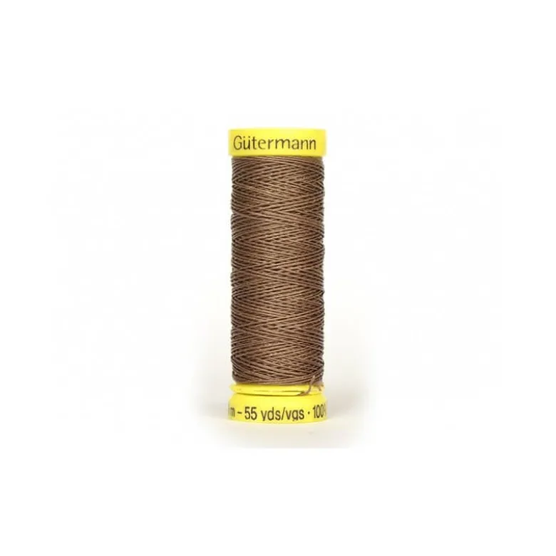 Fil de LIN Gutermann 50 m - N°1314 Marron