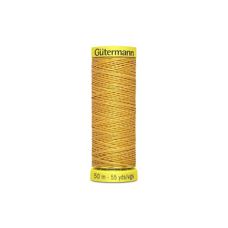 Fil de LIN Gutermann 50 m - N°4013 moutarde