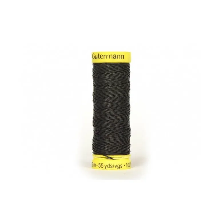 Fil de LIN Gutermann 50 m - N°7202 Noir