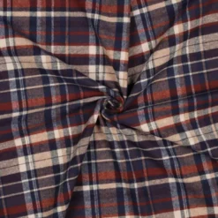 Flanelle Écossaise Highland – Bleu Marine & Rouille