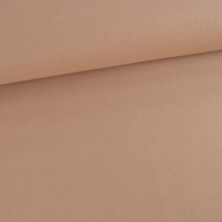 Flanelle de coton Camel - Okeo tex