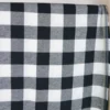 Flanelle à grands carreaux Noir et Blanc