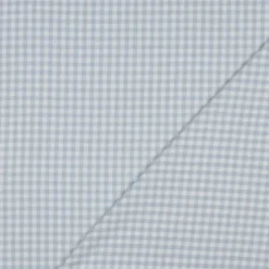 Flanelle motif Vichy petits carreaux bleu clair
