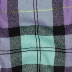 Flanelle Tartan Highland – Violet & Menthe Fresca