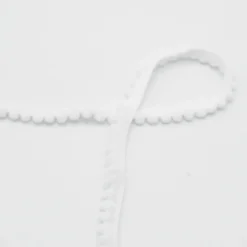 Galon mini pompons Blanc - 6mm