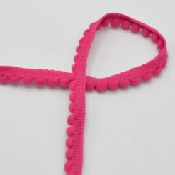 Galon mini pompons Fuchsia - 6mm
