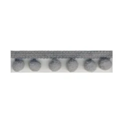 Galon PETITS POMPONS coloris Gris