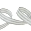 Galon Rayures Lurex Argent et blanc 15 mm