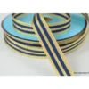 Galon Rayures Lurex Or et Marine 15 mm
