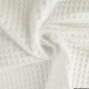 Gros Nid d'abeille coloris blanc - OEKO TEX