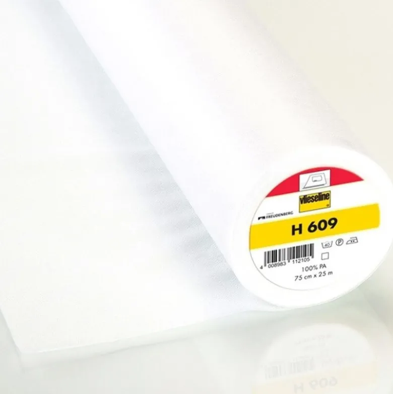 H609 Entoilage thermocollant bi-élastique blanc - Vlieseline