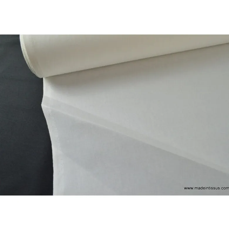 Indeformable thermocollant 100% coton blanc 90cm