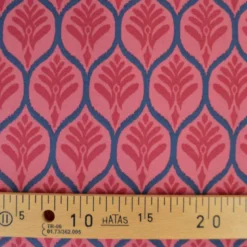 Jersey graphique ornements vieux rose – Poppy Fabrics - OEKO TEX