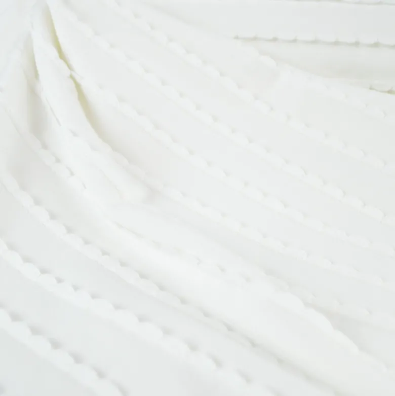 Jersey à volants - Blanc - OEKO TEX