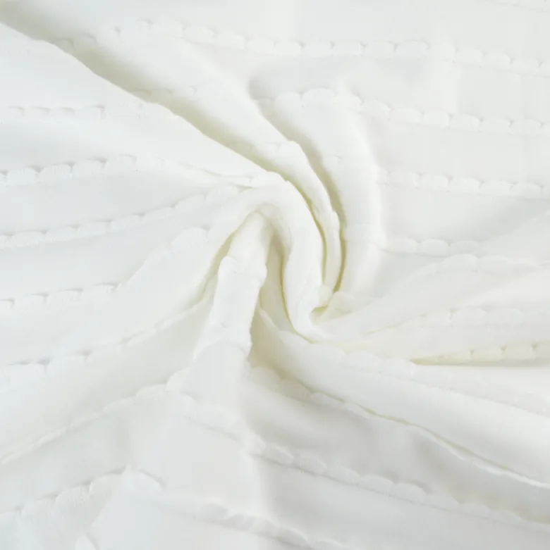Jersey à volants - Blanc - OEKO TEX