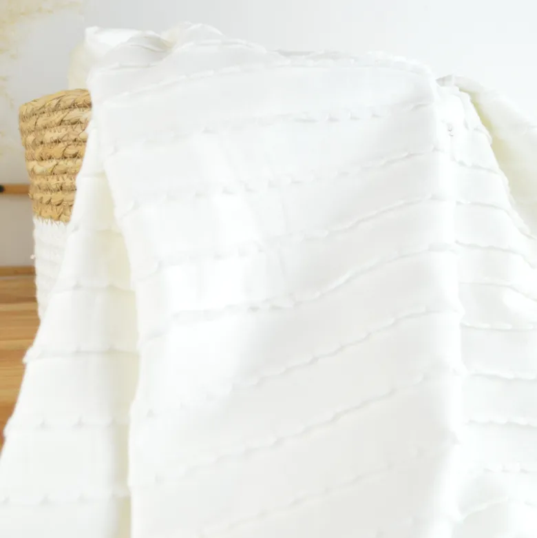 Jersey à volants - Blanc - OEKO TEX