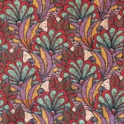 Liège naturel motif fleurs rétro - katia fabrics