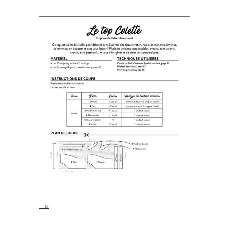 Livre de couture "Stretch et Sweat" - 12 modèles incontournables