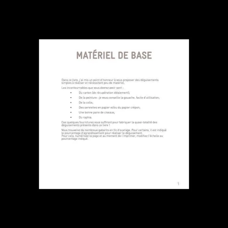 Livre Déguisements pour enfants & accessoires originaux