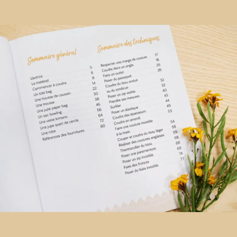 Livre LA COUTURE - LES TECHNIQUES ESSENTIELLES EN 8 MODELES - l'atelier des gourdes