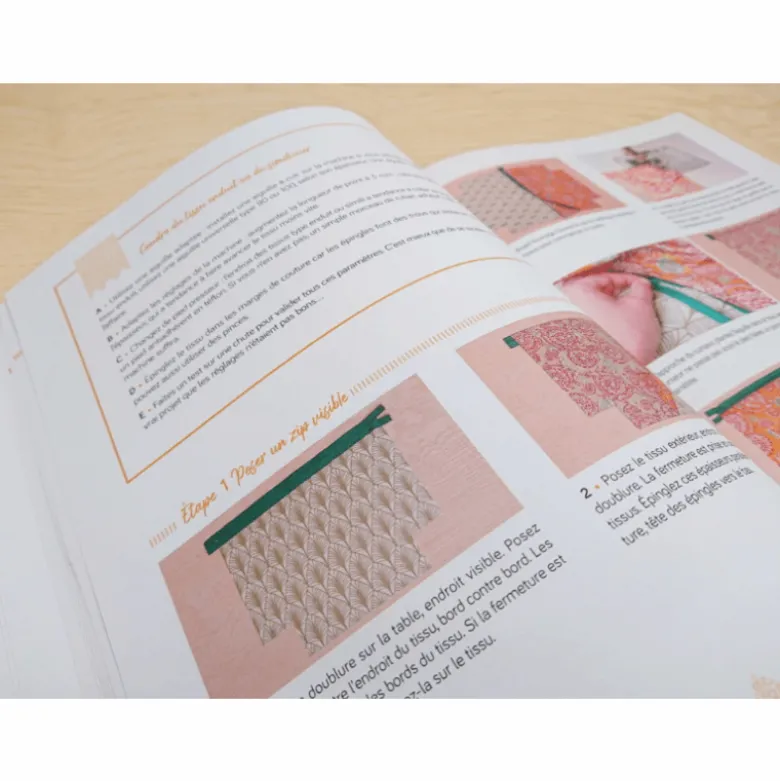 Livre LA COUTURE - LES TECHNIQUES ESSENTIELLES EN 8 MODELES - l'atelier des gourdes