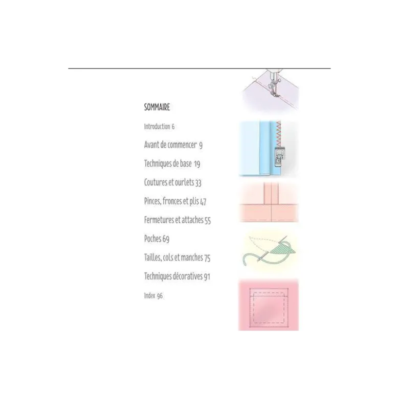 Livre L'essentiel de la couture - Techniques et conseils