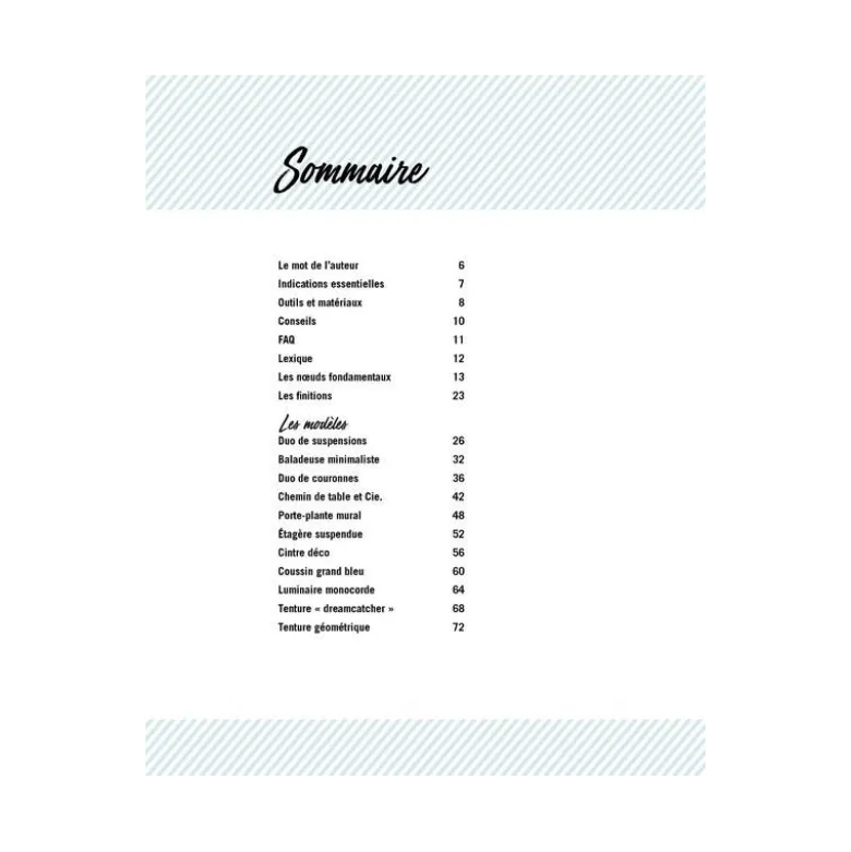Livre Macramé "Créations pour la maison" - 10 modèles