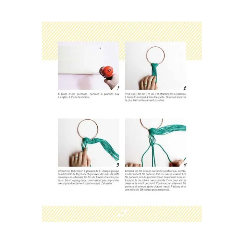 Livre Macramé "Créations pour la maison" - 10 modèles
