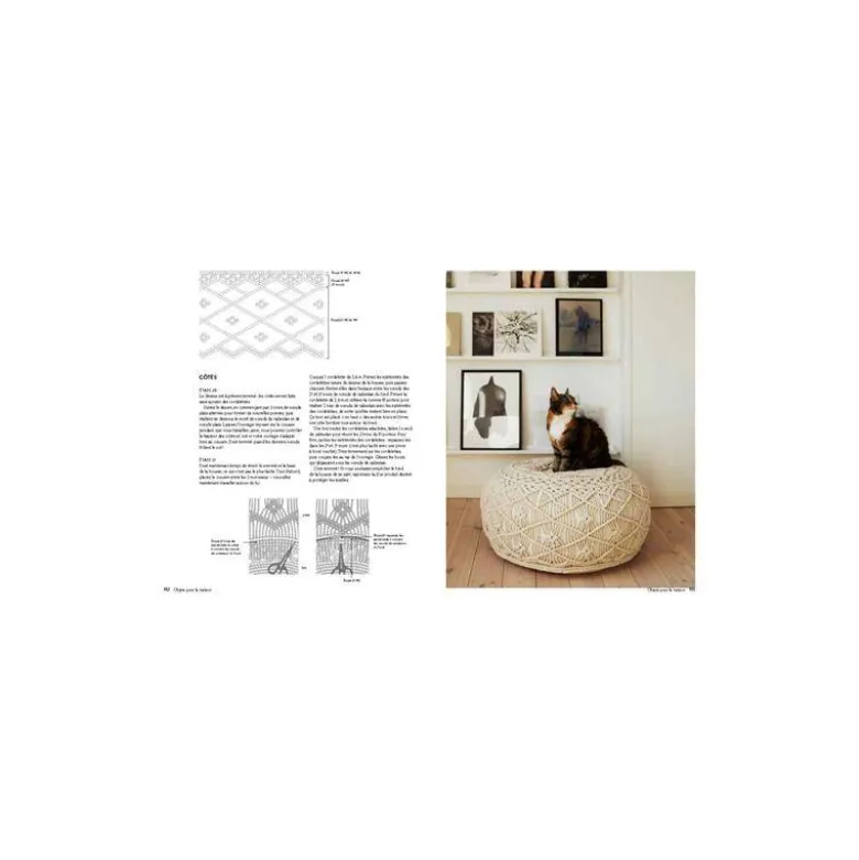 Livre Macramé - Une passion créative, 20 modèles d'exception