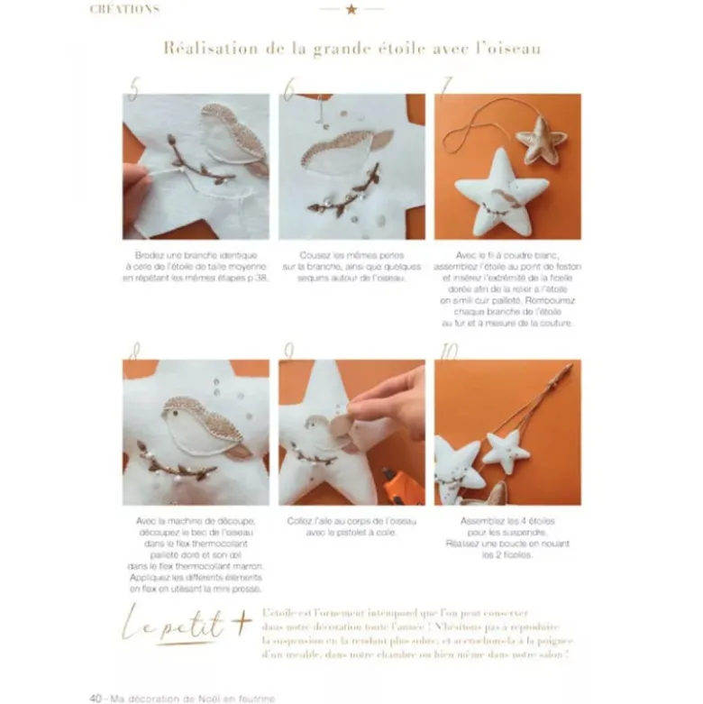 Livre ma décoration de noël en feutrine