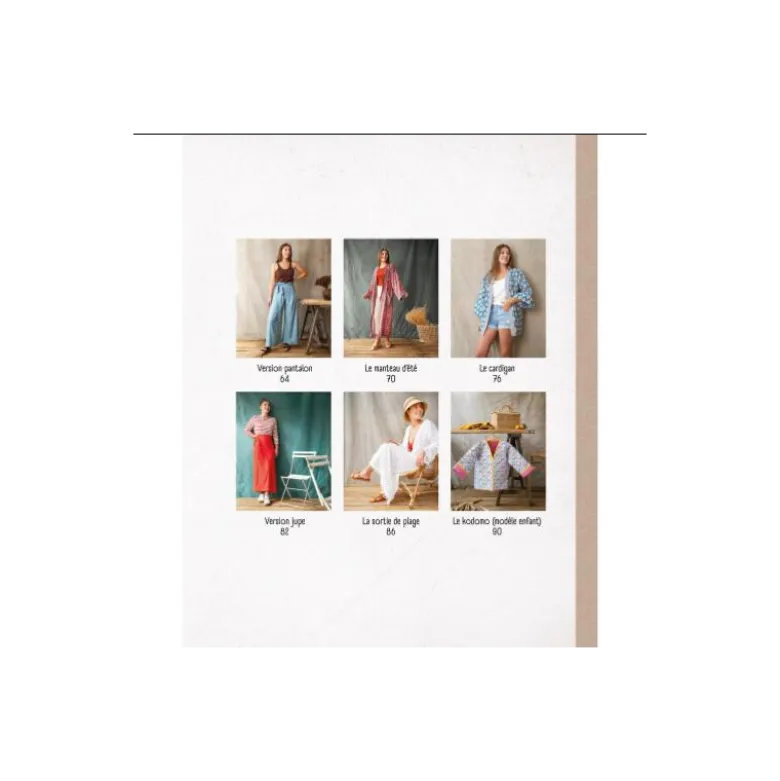 Livre 15 modèles de vêtements à coudre pour femme inspirés du kimono