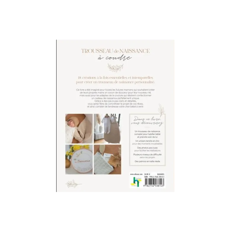 Livre Mon trousseau de naissance à coudre
