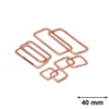 Lot de 2 passants rectangle 38mm finition cuivré