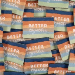 Lot de 5 étiquettes tissées Better Together - Ikatee