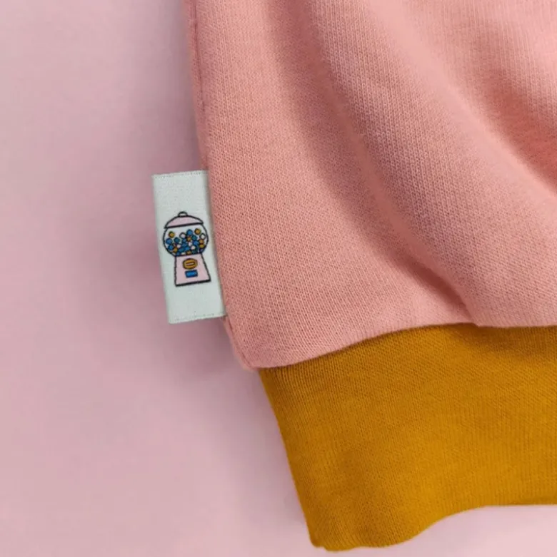 Lot de 6 étiquettes tissées - Bubble Gum