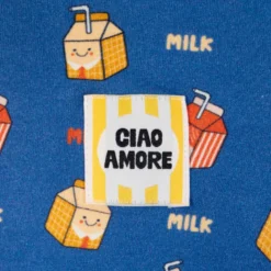 Lot de 5 étiquettes tissées - Ciao Amore - Ikatee