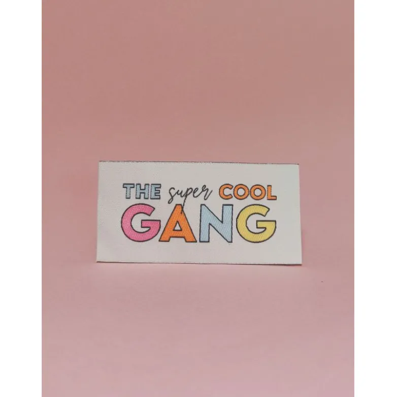 Lot de 6 étiquettes tissées Marmaï - "The Super Cool Gang"