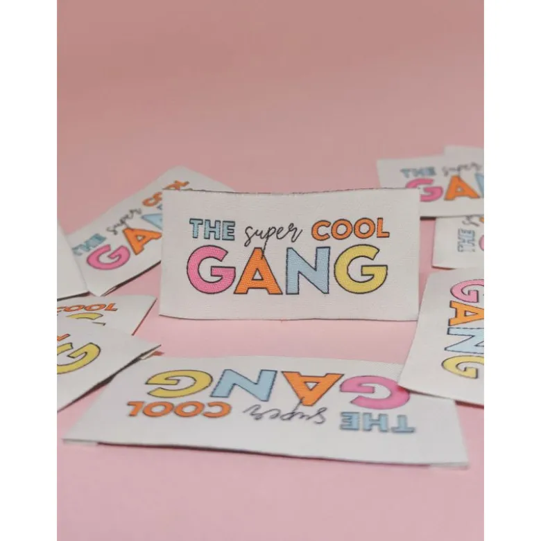 Lot de 6 étiquettes tissées Marmaï - "The Super Cool Gang"