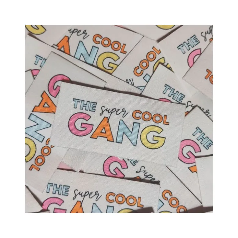 Lot de 6 étiquettes tissées Marmaï - "The Super Cool Gang"