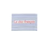 Lot de 5 étiquettes tissées à rayures rouges - LE CHIC FRANCAIS