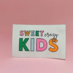 Lot de 6 étiquettes tissées - Sweet kids