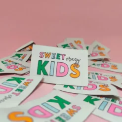 Lot de 6 étiquettes tissées - Sweet kids