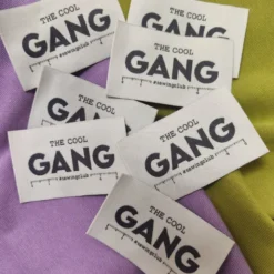 Lot de 6 étiquettes tissées - The Cool Gang