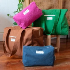 Lot de 5 étiquettes tissées - Voyage Voyage - Ikatee