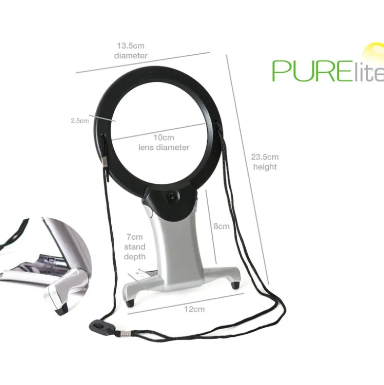 Loupe Mains Libres avec éclairage LED - Purelite