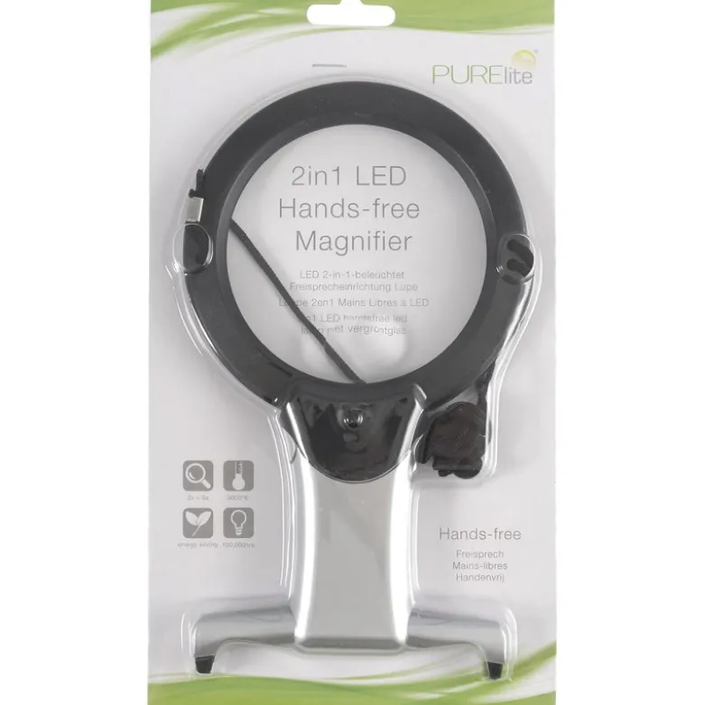 Loupe Mains Libres avec éclairage LED - Purelite