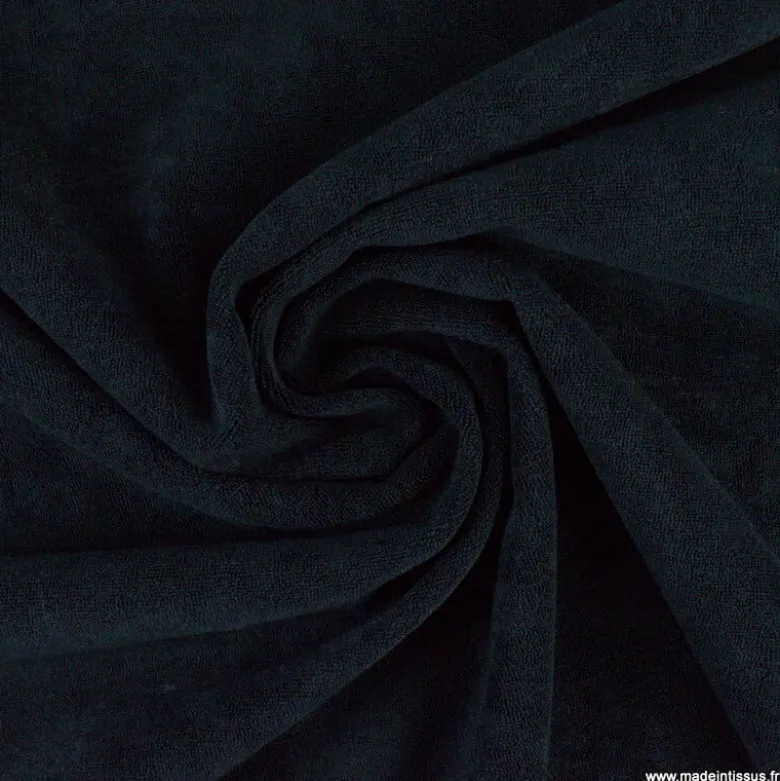 Micro éponge de bambou Noir envers Pul imperméable - Oeko tex